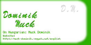 dominik muck business card